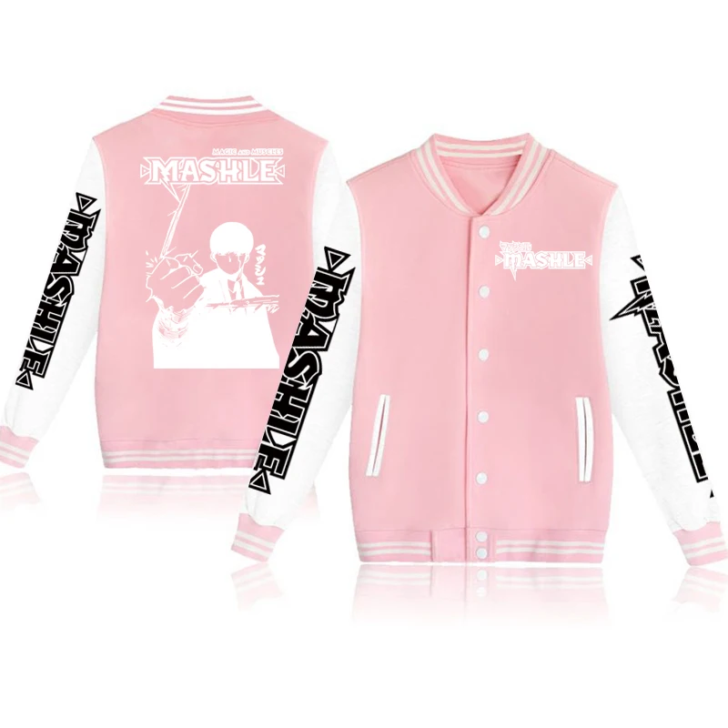Mash Burnedead Anime Mashle Magic and Muscles Coat Jacket Baseball Uniform Hoodie Sweatshirt Casual Street Style 1 - Mashle Merch